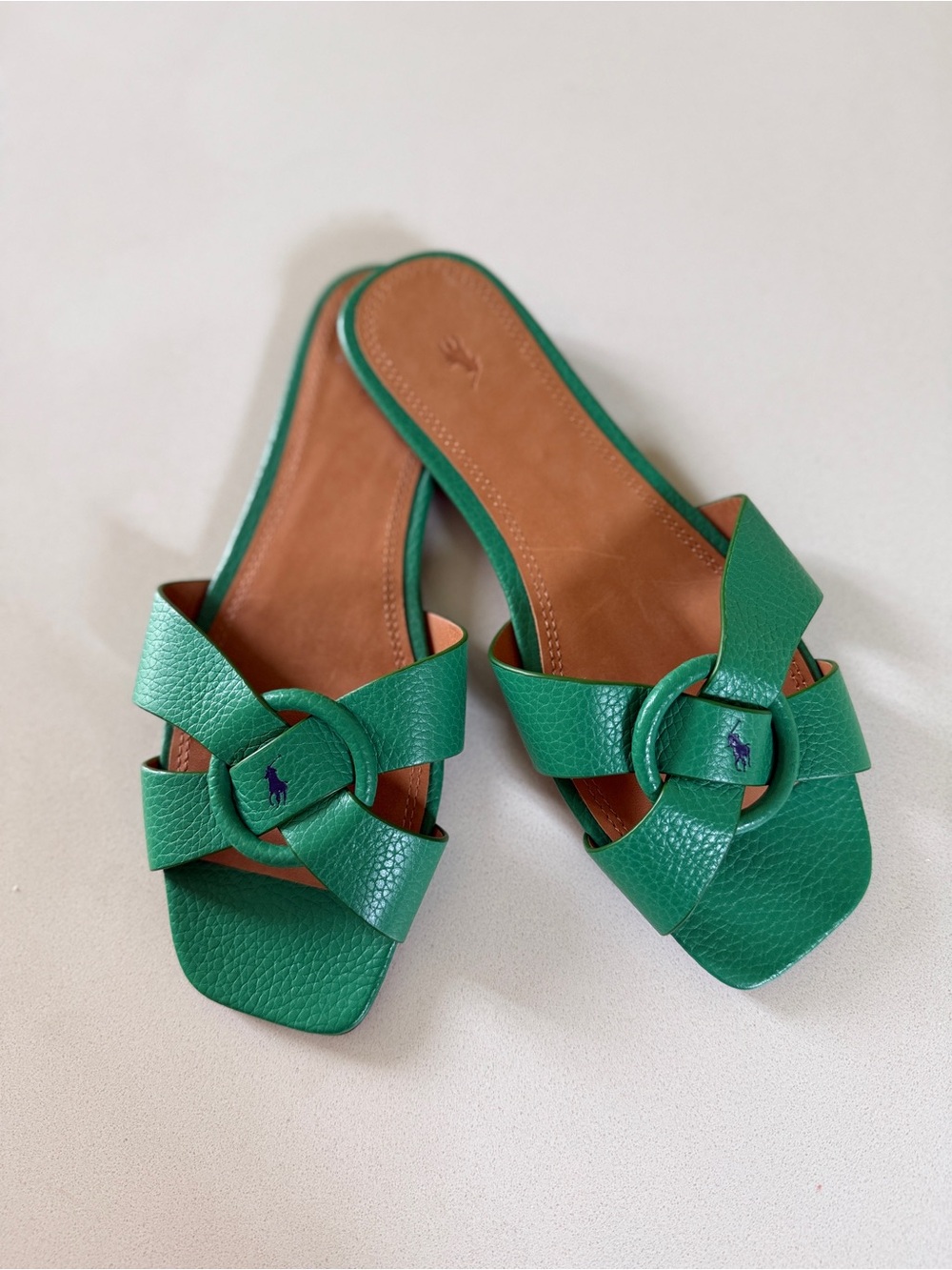 Polo by Ralph Lauren Leather O-Ring Sandal - 7B